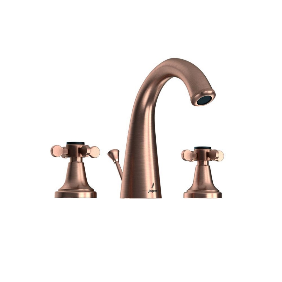 Picture of 3 hole Basin Mixer with Popup waste - Antique Copper