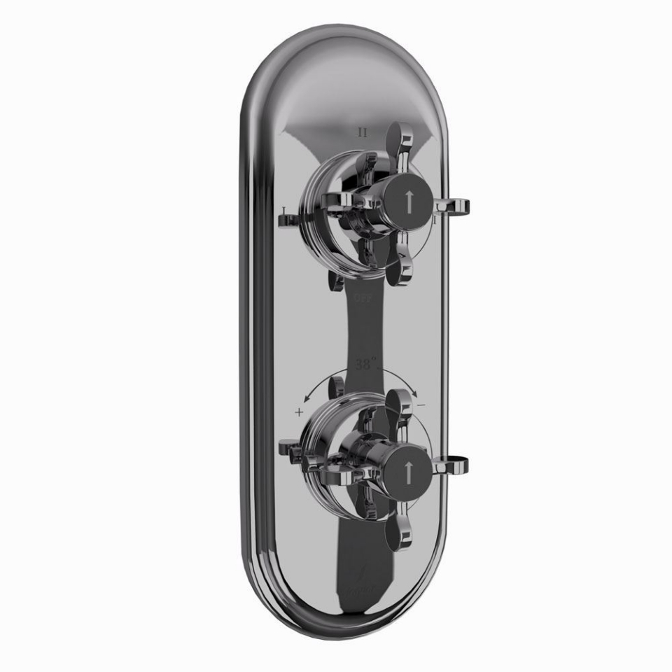 Picture of Aquamax Thermostatic Shower Mixer - Black Chrome