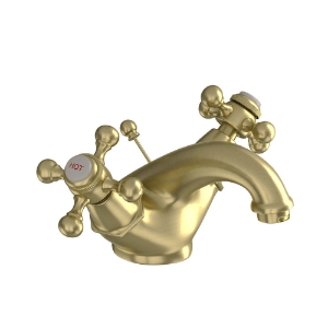 Picture of Monoblock Basin Mixer (Small Spout) with popup waste - Gold Dust