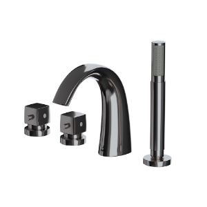 Picture of 4-Hole Thermostatic Bath & Shower Mixer - Black Chrome