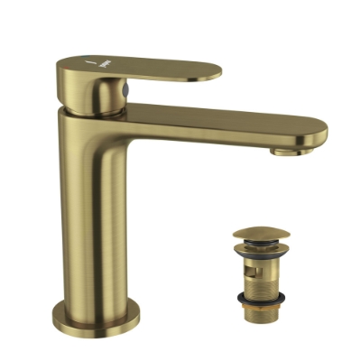 Picture of Single Lever Basin Mixer with click clack waste - Antique Bronze