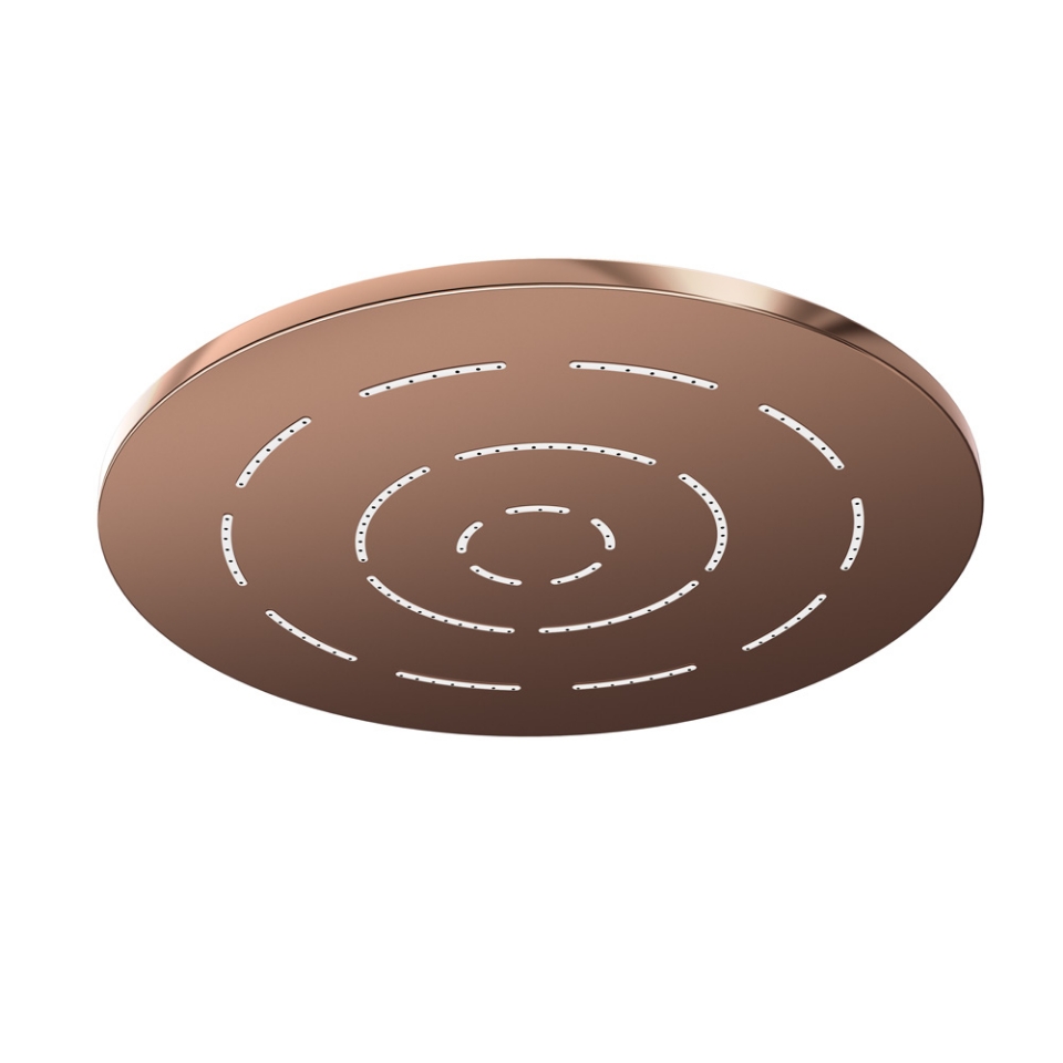 Picture of Single Function Round Shape Maze Overhead Shower - Blush Gold PVD