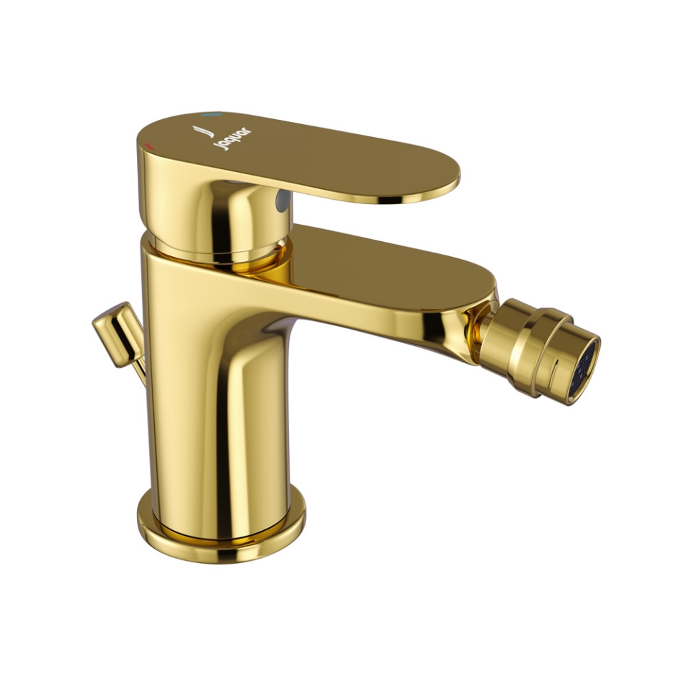 Picture of Single Lever Bidet Mixer with Popup Waste - Gold Bright PVD