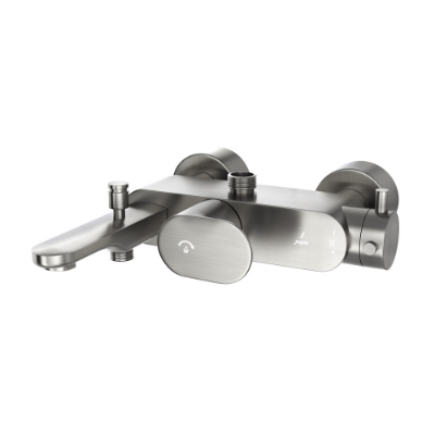 Picture of Exposed Thermostatic Bath & Shower Mixer 3-in-1 System - Stainless Steel