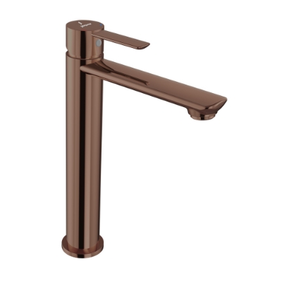 Picture of Single Lever High Neck Basin Mixer - Blush Gold PVD