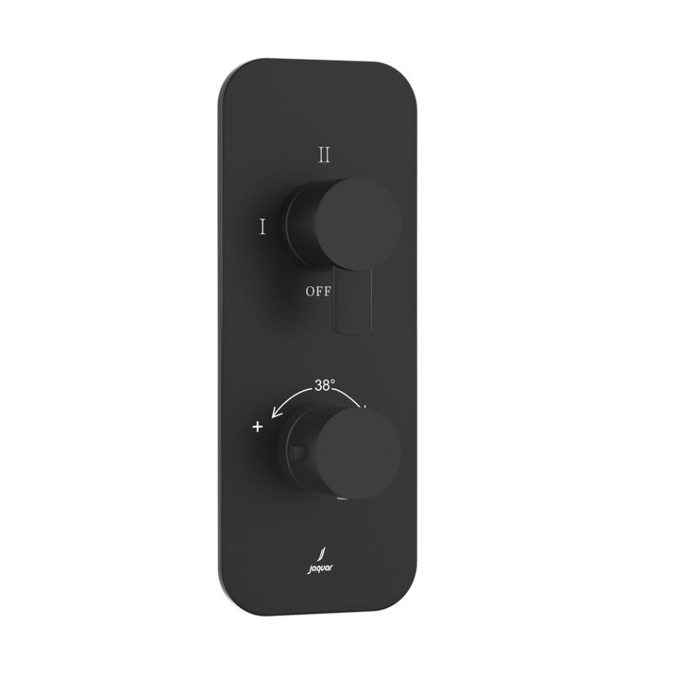 Picture of Aquamax Exposed Part Kit of Thermostatic Shower Mixer - Black Matt